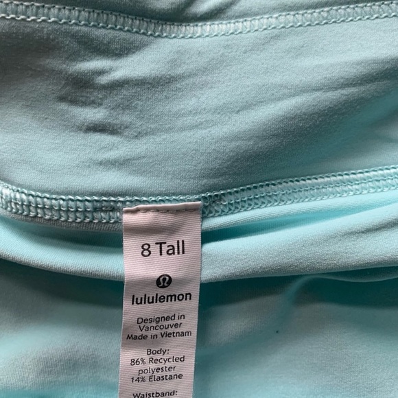 LULULEMON PACE RIVAL SKIRT/SKORT *TALL-AQUAMARINE - Picture 13 of 16